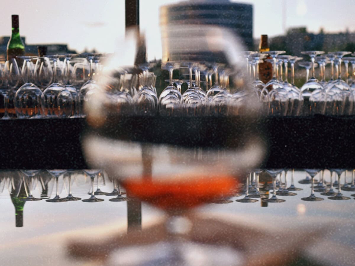 Golden Service team running a bar setup at a Halifax event
